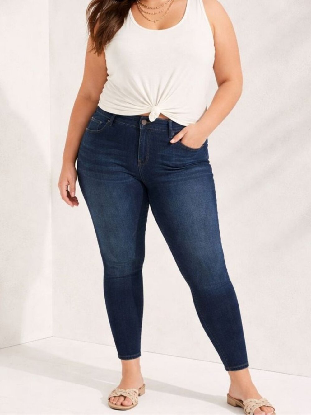 Torrid Womens Jegging Skinny High Rise Jean Stretch Denim Plus Size 16R